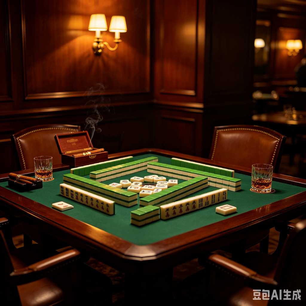 vintage style mahjong set